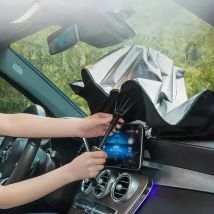 Netz-Sonnenschutz für Seitenfenster oder zusammenklappbarer Auto-Sonnenschutz, Regenschirm für Windschutzscheibe, Sommer-Umhutz-Sonnenschirm für Autofenster
