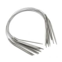 1.6-4.8mm okrągłe igły dziewiarskie ze stali nierdzewnej szydełkowe igły do ​​dziania zestaw haczyków DIY narzędzie do tkania rzemiosła igłowego