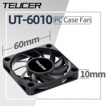 Teucer UT-6010 6cm DC 12V 3Pin Cooling Fan with Big 4Pin Power Supply Hydraulic Bearing 3500 RPM Computer PC CPU Case Ventilator