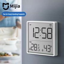 Termómetro Higrómetro Multifunción Mijia, Monitor Electrónico Automático de Temperatura y Humedad, Reloj, Herramientas de Termómetro para el Hogar