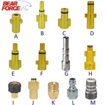 Hochdruckreiniger Pistole Lanze Bajonett Adapter Schnee Schaum Lanze Adapter Hochdruck Auto Waschmaschine Schaum Pistole Düse Anschluss für Karcher