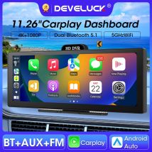11,26 Zoll 4k Dash Cam Auto DVR Rückspiegel Kamera Wireless Carplay & Android Auto Bildschirm Navigation Dual Len Video recorder