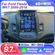 9.7 "auto Per Ford Fiesta MK 7 2008-2019 android 15 auto Autoradio Multimedia Video Player Navigazione stereo 4G BT WIFI Stereo GPS