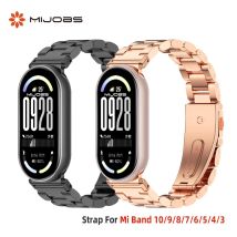 Armband für Mi Band 10 9 8 Ersatz-Metallarmband für Mi Band 9 Armband für Mi Band 8 9 10 globale Version Armbandzubehör