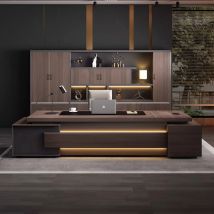Luxus Organizer Büro Schreibtisch Hutch Moderner Stuhl Executive Schubladen Tisch L-förmige Konferenz Mesa De Escritorio Büromöbel