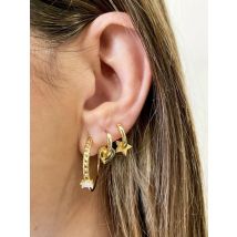 TIANDE Silver Color Gold Plated Hoop Drop Earrings for Women Smooth Piercing Star Heart Dangle Earrings 2022 Jewelry Wholesale