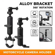 360 °   Supporto per manubrio moto Supporto in alluminio Staffa per bici per GoPro Hero 12 11 10 9 8 Insta360 Osmo Action Camera Accessori