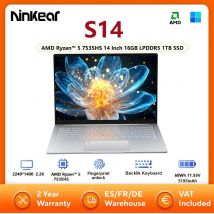 Ninkear S14 Laptop Tablet AMD Ryzen ™   5 7535HS 14 Zoll 16 GB LPDDR5 1 TB SSD Computer Notebook Wifi 6 unterstützt Fingerabdruckerkennung