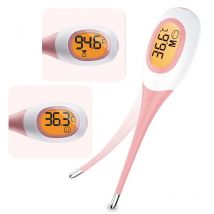 Silikon schnelles 8S-Thermometer für Fieber, digitales Infrarot-Körperthermometer, orale Achselhöhle, rektale Temperatur, LED-Anzeige
