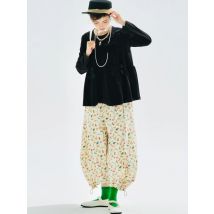imakokoni 2025 Herbst Niedliche, gewaschene, kurze Hose aus reiner Baumwolle mit lockerem, weitem Bein und elastischer Taille 255135