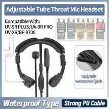 Flexibles Hals Mikrofon Ohrhörer Luft schlauch wasserdichtes Headset für Walkie Talkie Baofeng UV-5R 5rh 21 17 Pro Quan sheng UV-K5 k6