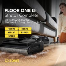 Odkurzacz do podłóg Tineco Floor ONE i5 Stretch Complete, do pracy na sucho i na mokro, 180 ° Konstrukcja zapewniająca płaskość, konstrukcja zapobiegająca plątaniu się, dwustronne czyszczenie krawędzi