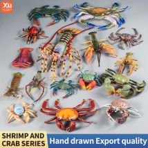 Kids Ocean Animals Simulation Toy Gift - Crab Lobster Sea Life Model Action Figures Collection Educational Plaything
