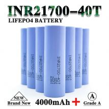 4000 mAh 21700 Li-Ionen-Akku 30 A 40T 3,7 V, 100 % nagelneu und volle Kapazität. 3,7 V Lithium 21700 wiederaufladbarer Akku