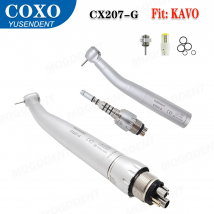 COXO-piezas de mano de turbina de aire Dental de alta velocidad, CX207-G, acoplamiento de pieza de mano de fibra óptica Dental, 6 agujeros, compatibles con productos de odontología KAVO