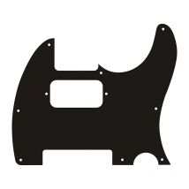 Pleroo anpassen teile für harley benton TE-20HH sbk standard serie tele gitarre pickguard, mattschwarz