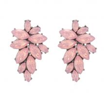 Butterfly Wing Crystal Earrings For Women New Trend Luxury Ear Studs Korean Fashion Jewelry Pink Fairy Party Wedding Accessories