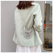 Abend-Clutch-Taschen, 2020, neue Perlen, kleine Geldbörsen, Damen-Geldbörse, trendige Textur, transparent, One-Shoulder-Umhängetasche, handgefertigt