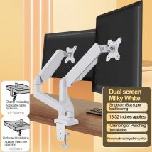 VESA 100 x 100 mm höhenverstellbarer Monitorständer, Dual-Monitor mit bis zu 32 Zoll und 19,8 lbs pro Bildschirm, mechanischer Arm, Schreibtischhalterung