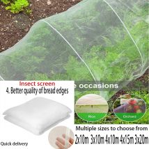 Rete a prova di insetti, pianta da giardino, copertura per la cura di frutta, fiori e verdure, rete protettiva per serra, rete per uccelli a prova di parassiti