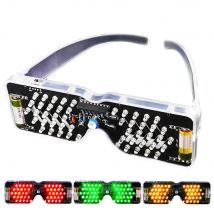 DIY LED Brille Elektronische Kit DIY Löten Projekt Praxis Solder Montage Sound Control Diode Blitzlicht Brillen