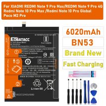100 % Original 6020 mAh BN53 Akku für Xiaomi Redmi Note 10 Pro Global/Note 9 Pro Global Ersatzbatterien Schneller Versand