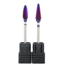 Heiß! Purple Pro Whole Carbide Nail Drill Bits Nail Art Electric Drill Machine Files Nail Art Tools Cut und Polish Bottom Nail
