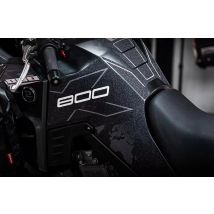 FÜR Colove 800X KOVE800X KY800X COLOVE800X Motorrad Tank Pad Schutz Leder Zuckerguss Aufkleber Aufkleber Zubehör