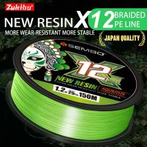 ZUKIBO X12 12 Stränge geflochtene PE-Angelschnur, Multifilament, Meer, Salzwasser, Angeln, spinnt, superstarke Leistung, gegossenes Pesca-Angeln