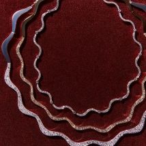 Mikro gepflasterte funkelnde klare 5A Zirkonia CZ dicke Welle Charm Link Kette Halsband Frauen Halskette