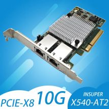 Dwuportowa karta Ethernet 10G X540-T2 PCIE-X8 X16 Nework Extend Adapter Obsługa synologii NAS i innych