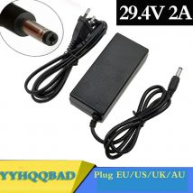 YYHQQBAD Caricabatteria al litio 29.4V 2A per 24V 25.2V 25.9V Scooter elettrico bicicletta elettrica Caricabatteria agli ioni di litio serie 7