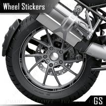 Motorrad Rad Aufkleber Felge Aufkleber Nabe Streifen Band Zubehör 19''17'' dreifach schwarz Für R1200GS R1250GS R 1200 GS R 1250 GS