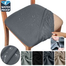 4/6PC Coprisedile per sedia impermeabile in tessuto estivo fresco setoso liscio traspirante rimovibile Washa cuscino elastico fodera elasticizzata