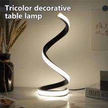 LED Nachtlicht Spirale Tischlampe Moderne Nachttischlampen Dimmbare Nachtlampe Büro Wohnzimmer Schlafzimmer Dekoration Nachtlichter