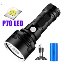 XHP70 torcia a LED torcia tattica USB ricaricabile Linterna lampada impermeabile lanterna Ultra luminosa da campeggio