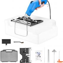 500 °   Taglierina per polistirolo C Taglierina per schiuma a caldo da 150 W con 2 lame, piastra a fessura 220 V Profondità di taglio 300 mm Macchina per scanalature Styrocutter