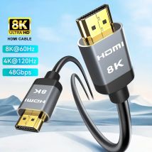 MIZIQIER Kurze 8K HDMI 2.1 Kabel 48 Gbit/s Hochgeschwindigkeitskabel-4K@120 Hz 8K@60 Hz Kompatibel mit Roku TV/PS5/PS4/HDTV/RTX 3080 3090