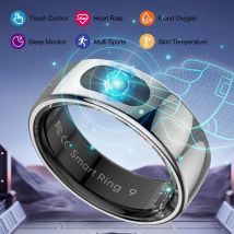R08 Smart Ring Für Männer Frauen Touch Control Funktion Gesundheit Monitor IP68 5ATM Wasserdichte Haut Temperatur Messen Smart Ring Neue