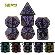 35/21/7 pezzi set di dadi DND multi lati poliedrici D4 D6 D8 D10 D12 D20 dadi per giochi di ruolo gioco da tavolo gioco da tavolo matematica da tavolo RPG