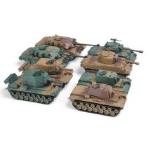 1/72 4d Assemble Tank Model Kit The Battle Chariot Series World War Toy Glue Free Assembly Model Military Toy Ornament A44