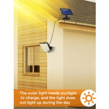 106 LED Solar Motion Light Outdoor Separate Panel Solar Flood Lights 3 Light Modes for Garden Garage Plant fill light Wall Light