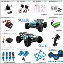SG116MAX SG116PRO 1/16 SCY 16101 16102 16103 16201Pro Bürstenlosen RC Auto Upgrade DIY Metall Aluminium Teile Antriebswelle Motor Getriebe