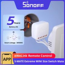 SONOFF S-MATE2 Extreme Switch Mate Controllo locale Interruttore meccanico Supporto MINI Dimensioni Telecomando eWeLink bidirezionale tramite MINIR4
