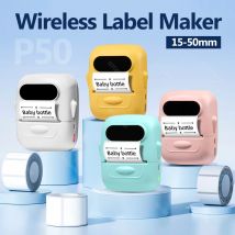 Portable Thermal Label Printer 2 inch Printing Wireless Bluetooth MINI Print Pocket Label Sticker Android IOS Maker with Papers