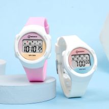 Kinder Sportuhren Alarm Stoppuhr Kinder Digitaluhr für Jungen Mädchen 30M wasserdicht rosa Student elektronische Armbanduhr