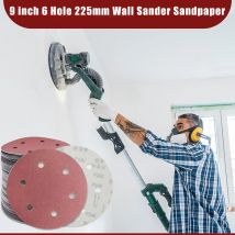 9 inch 6 Hole 225mm Wall Sander Sandpaper Metal Grinding Disc Abrasive Polishing Tool 40-2000 Grit Sanding Discs