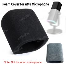 Sponge Foam Cover for AM8 Microphone High Density Mic Windscreen Pop Filter Noise Reduction for AM8 Mic Muff Wind Cover