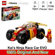 Lego 71780 NINJAGO Kai's Ninja Race Car EVO, zestaw zabawek do budowania samochodów wyścigowych 20 w 1, minifigurka Ninja z zabawkowymi mieczami, pomysł na prezent
