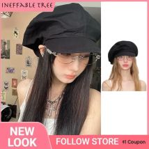 Y2k Französisch Vintage Retro übergroße atmungsaktive Leinen Zeitungs junge Baskenmütze Hüte für Männer Frauen britische lässige vielseitige Maler Baskenmütze Gorro